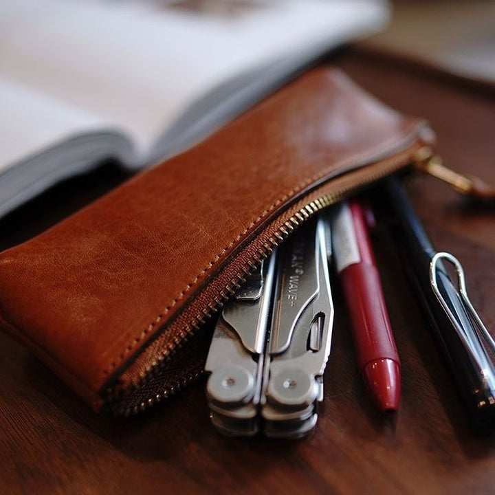 Premium Leather Pencil Pouch Stornfield