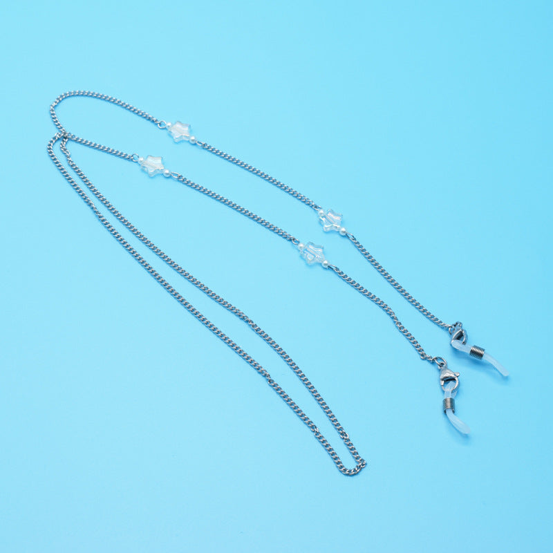 Stylish Eyewear Retainer Chain with Decorative Accents Stornfield