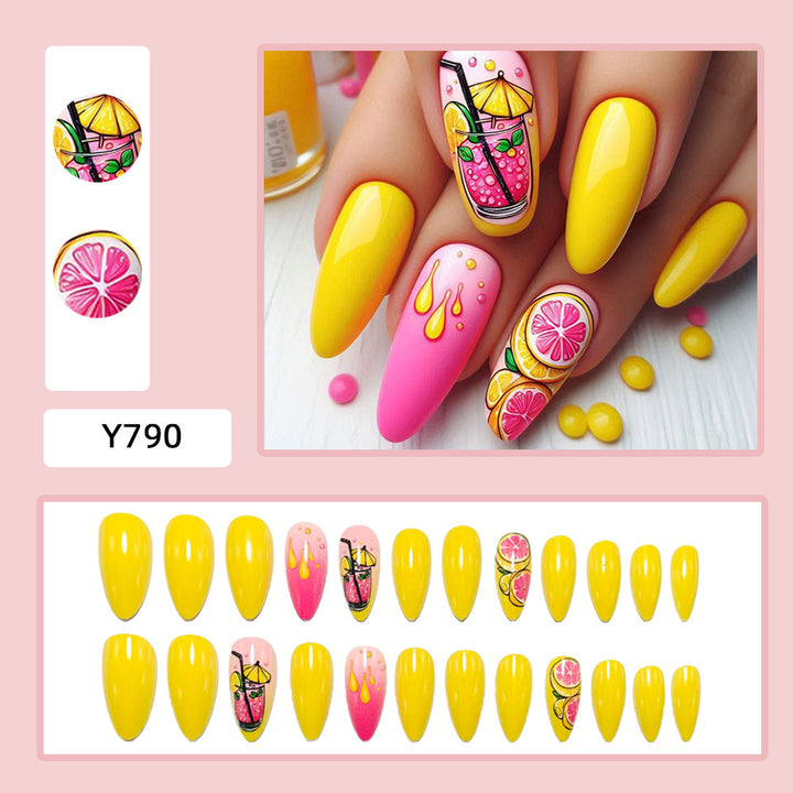 Artificial nails in cheerful cocktail design Stornfield