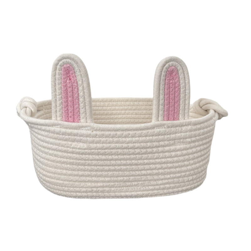 Ladies Playful Storage Basket with Bunny Ears Stornfield