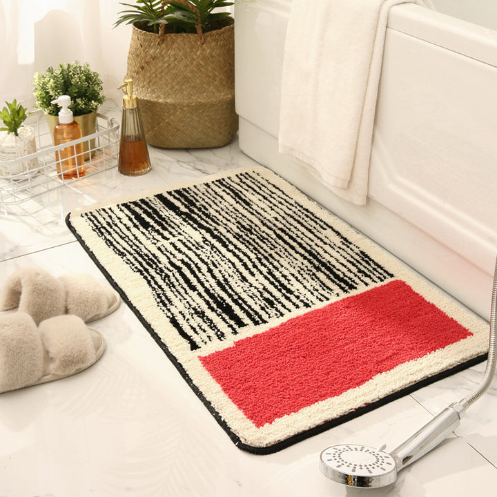 Textured Abstract Bathroom Mat