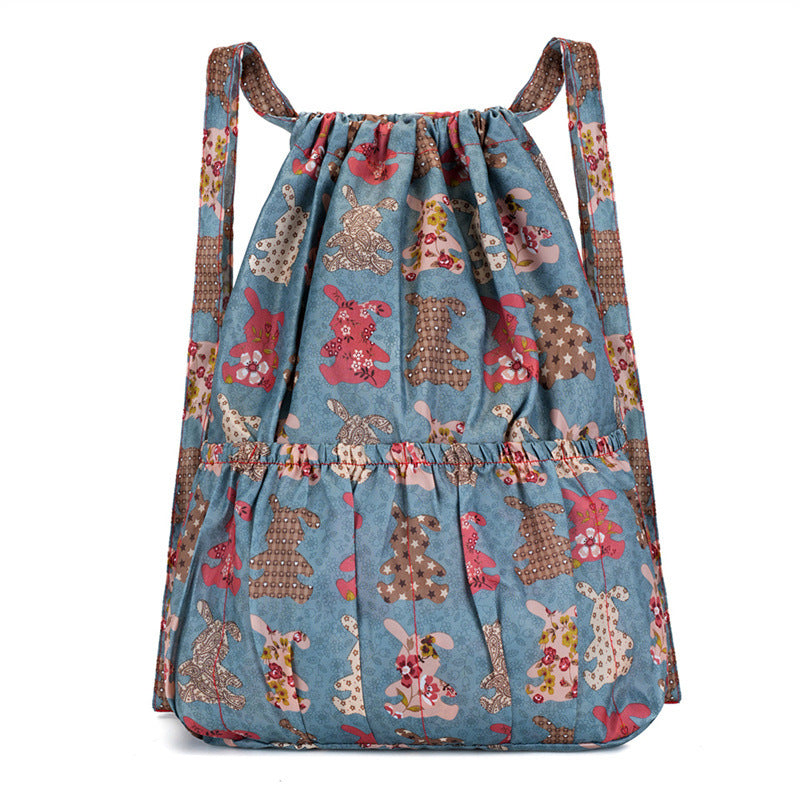 Floral Print Drawstring Backpack Stornfield