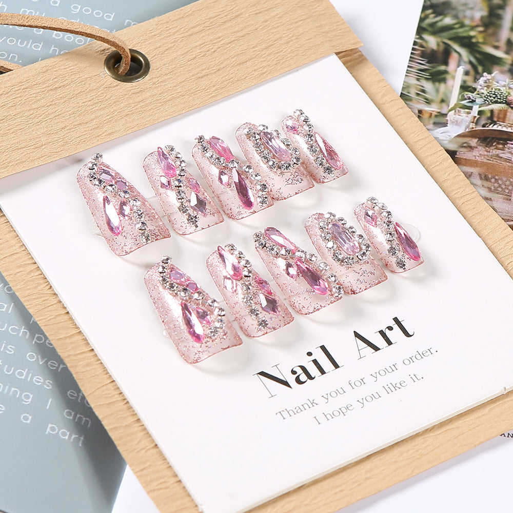 Glamorous Rhinestone-Decorated Press-On Nail Tips Stornfield