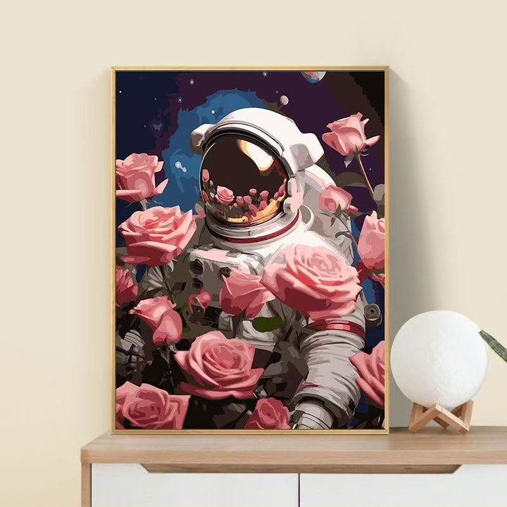 Astronaut Flower Art Print Stornfield