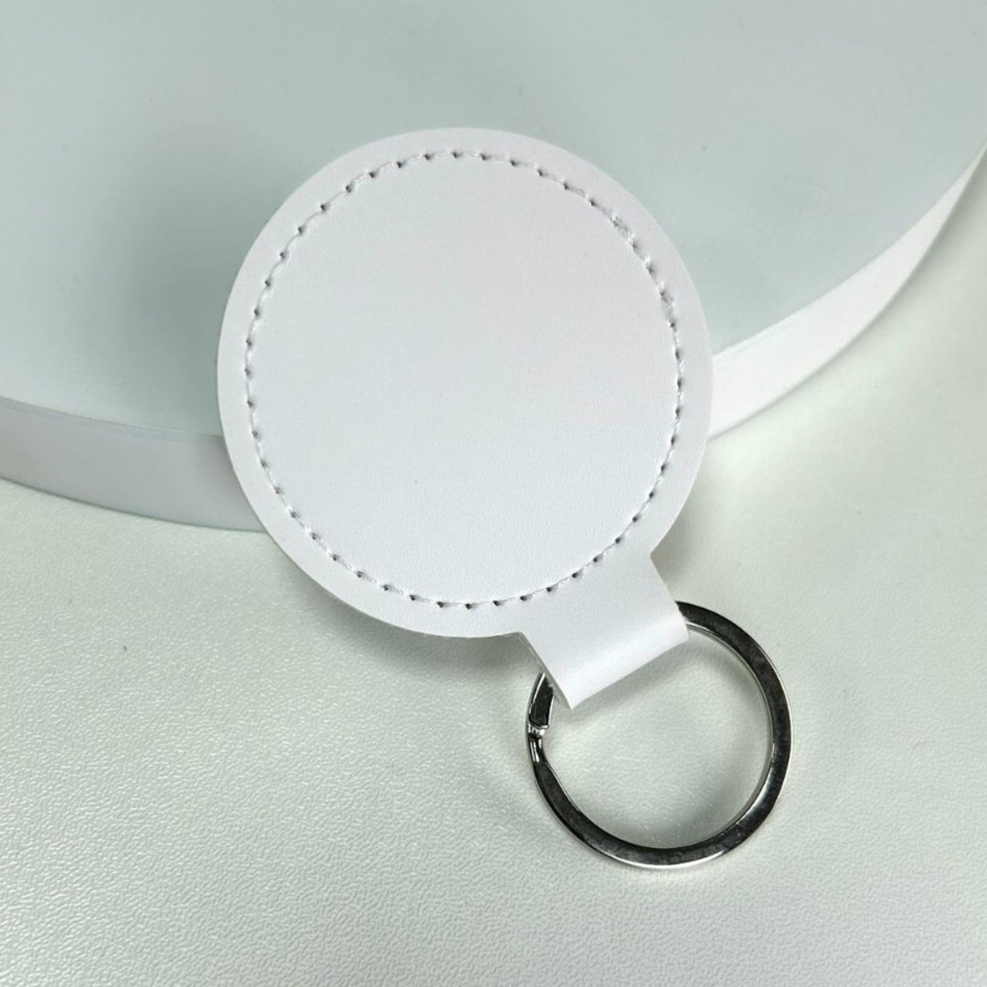 Premium Leather Round Keychain Stornfield