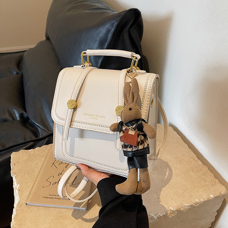 Vintage-Inspired Structured Satchel Bag Stornfield