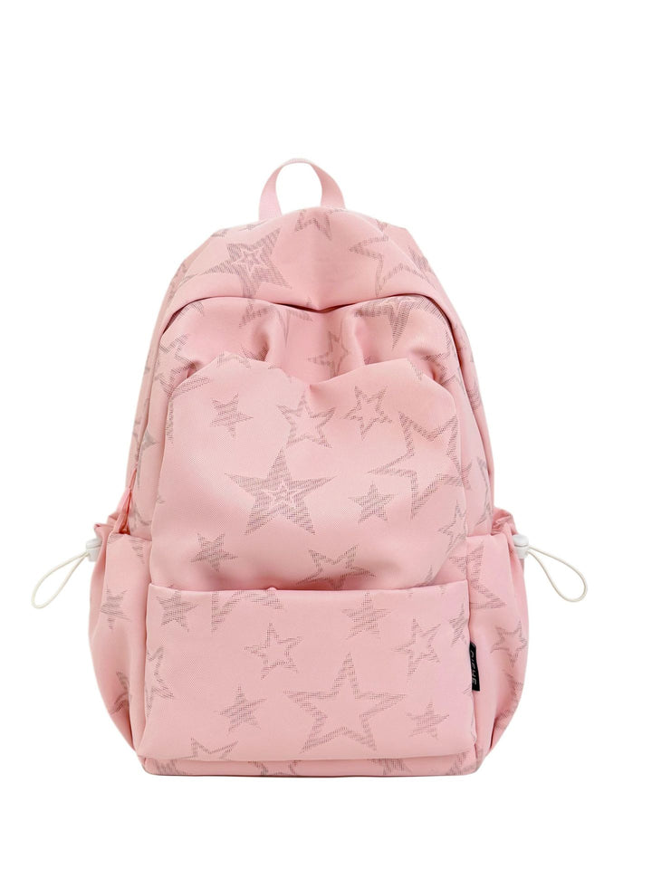 Star-Embroidered Casual School Backpack Stornfield