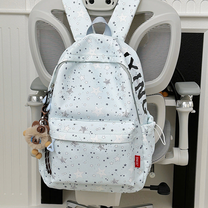 Star-Printed Cute Backpack Stornfield