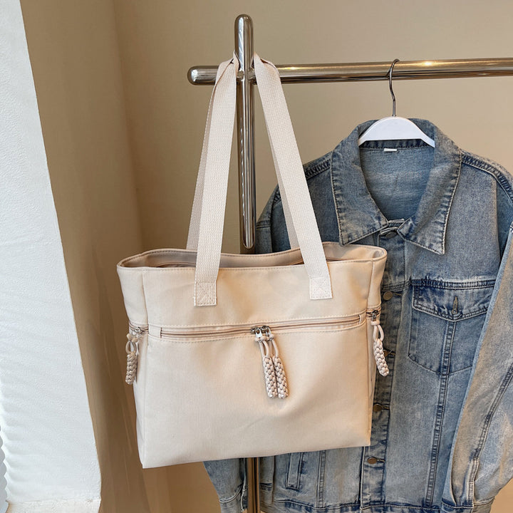 Versatile Zippered Canvas Tote Bag Stornfield