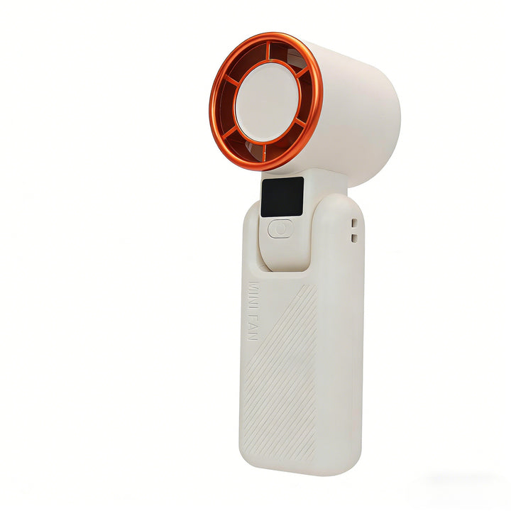 Women's Portable Mini Handheld Fan with USB Charging Function and Digital Display Stornfield