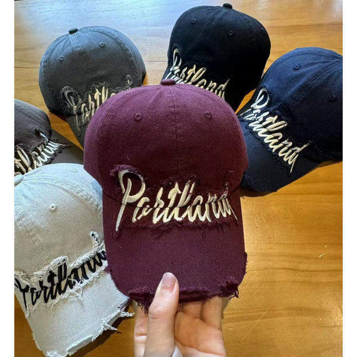 Unisex Distressed Cotton Baseball Cap Stornfield