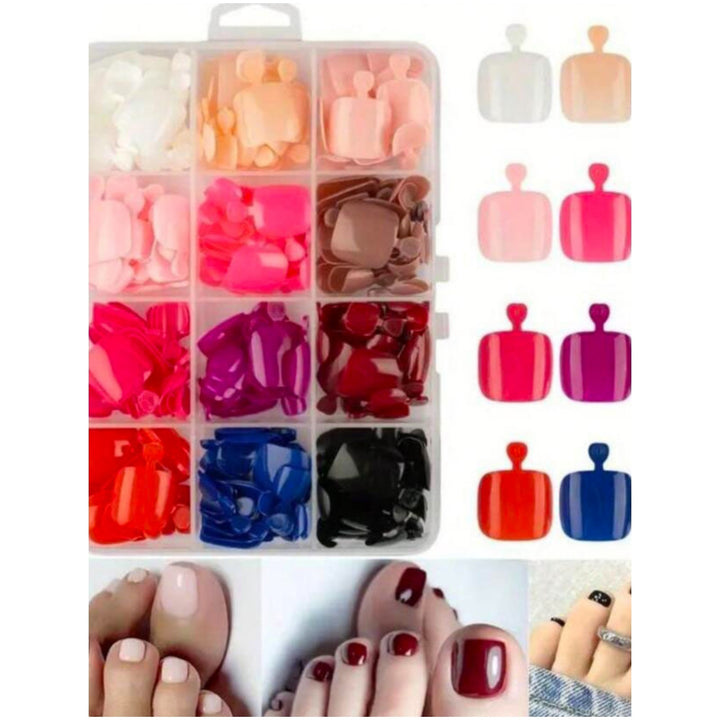 Full Coverage Press-On Toenail Set