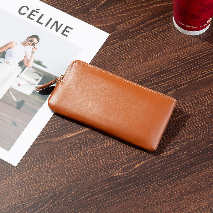 Premium Leather Zippered Travel Wallet Stornfield