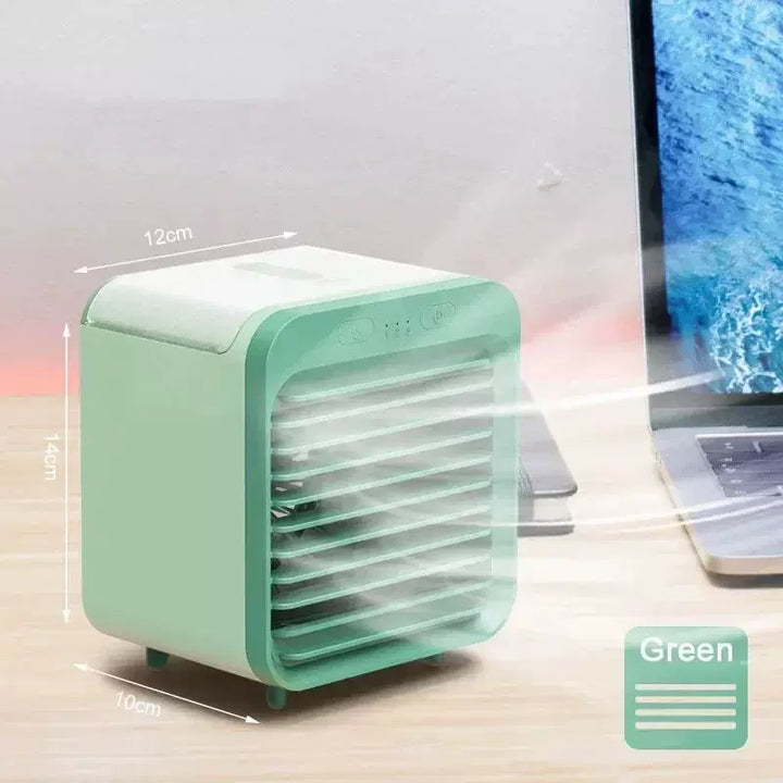Unisex one size compact personal evaporative desk cooler with adjustable directional louvers USB-powered misting fan Stornfield