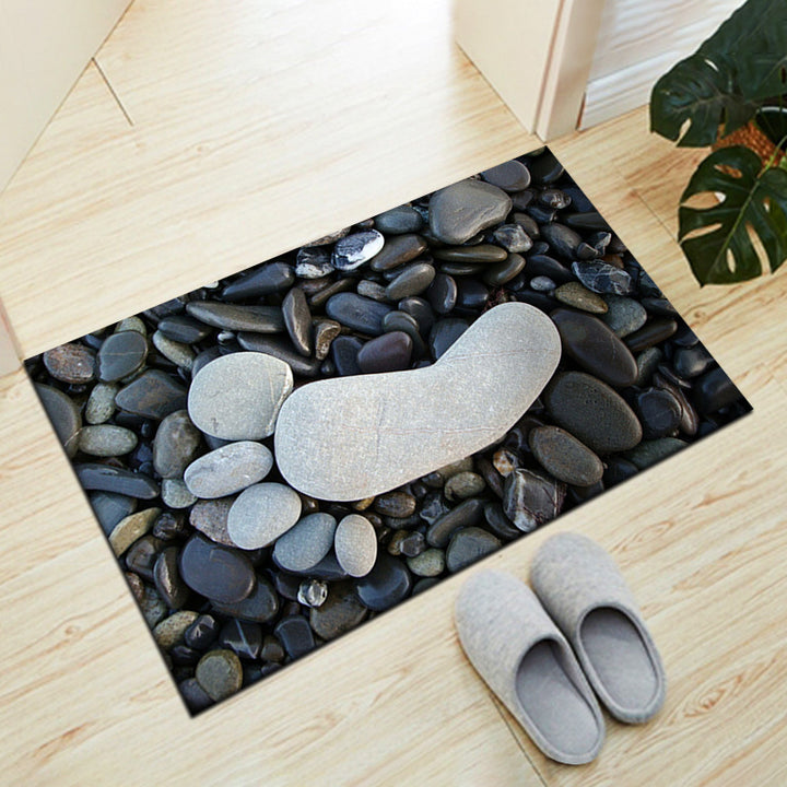 Stone-Inspired Decorative Floor Mat Stornfield