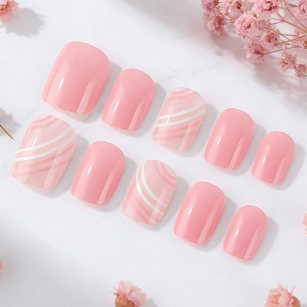 Artistic Pink Gel Nail Art Set Stornfield