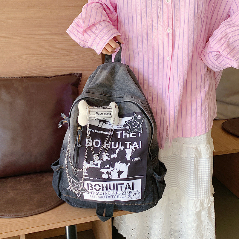 Casual Graphic Print School Backpack Stornfield