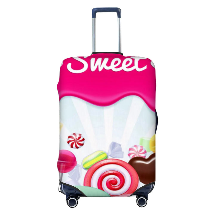 Unisex non-elastic luggage cover with graffiti print and zipper opening, stretchable protective cover with non-slip inner fastening Stornfield