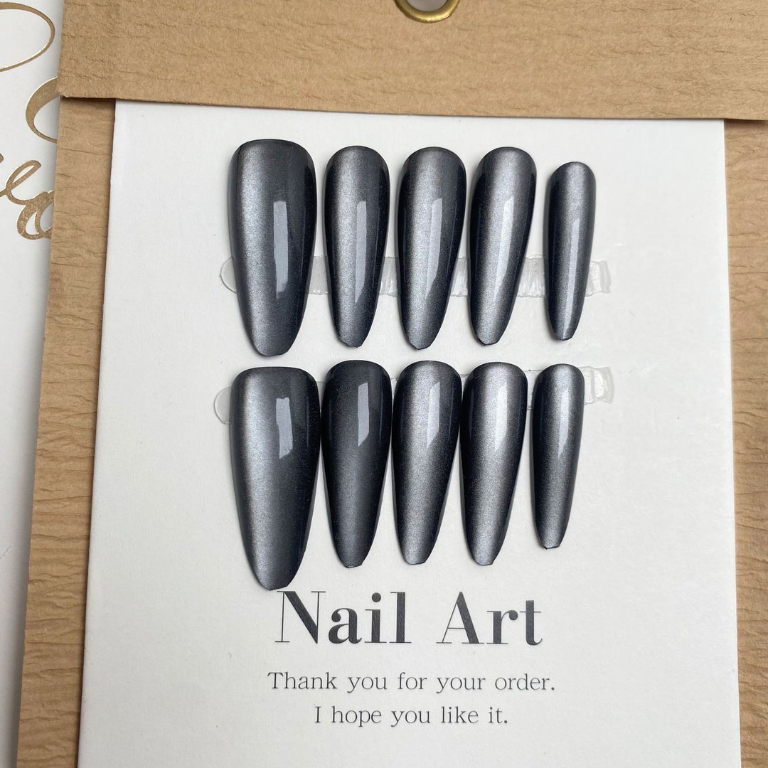 Premium Glossy Stiletto Shape Press-On Nails