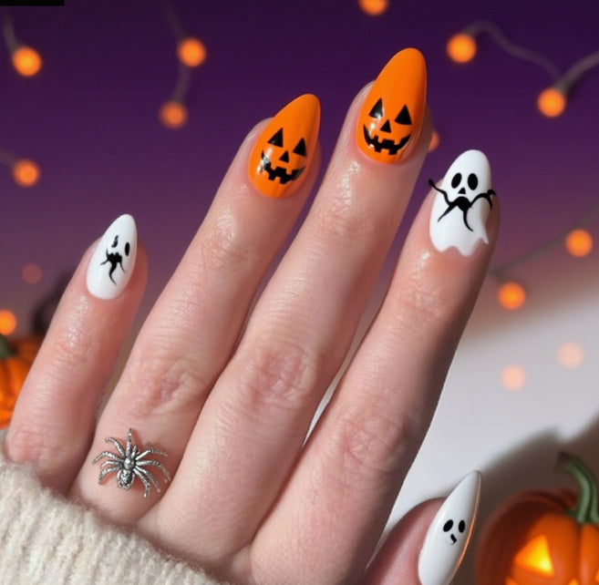 Artistic Halloween Themed Nail Art Stornfield