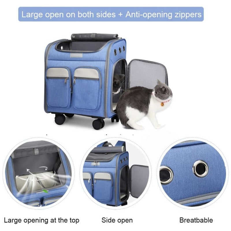 Multifunctional Rolling Travel Bag with Compartments Stornfield
