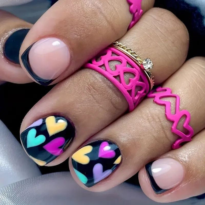 Artistic Heart Design Nail Art Stornfield