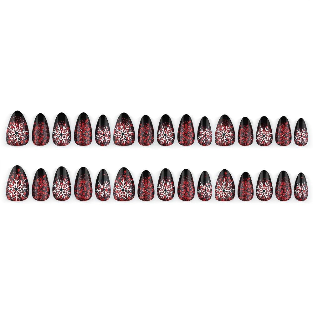 Artificial nails with snowflake design Stornfield