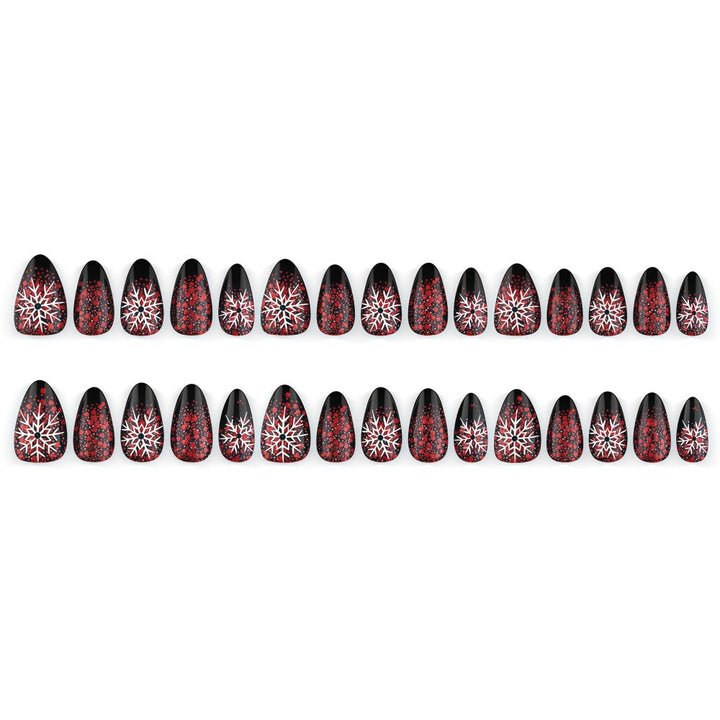 Artificial nails with snowflake design Stornfield