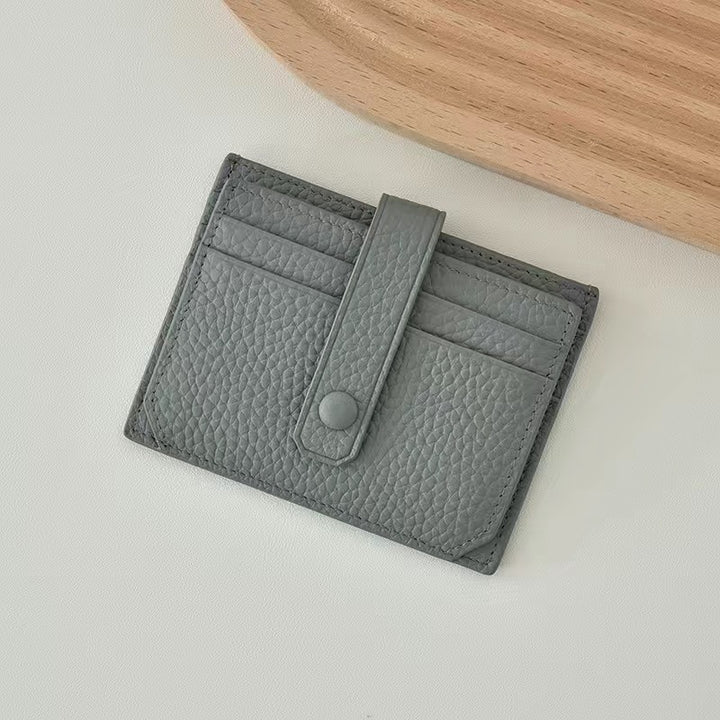 Textured Leather Card Holder Stornfield