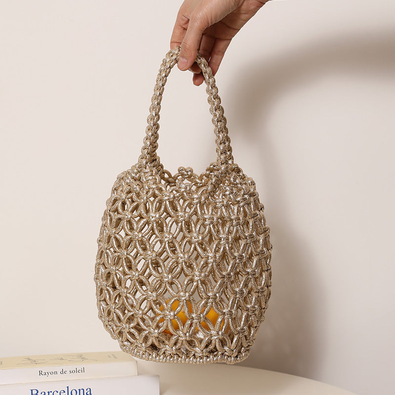 Trendy Shopper Bag with Unique Mesh Design Stornfield