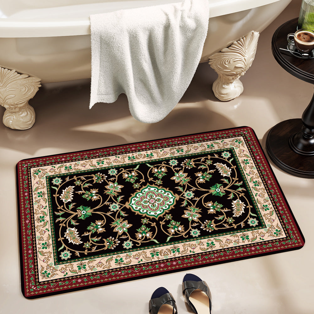 Elegant Vintage Floral Bath Mat Stornfield 1788245864