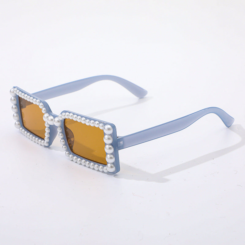 Pearl-Embellished Retro Sunglasses Stornfield
