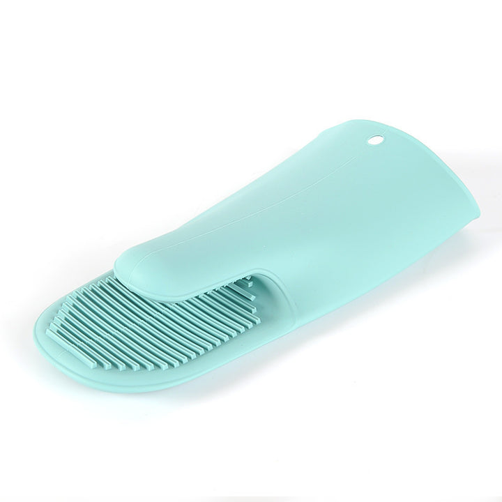 Silicone kitchen gloves with integrated cleaning bristles Stornfield