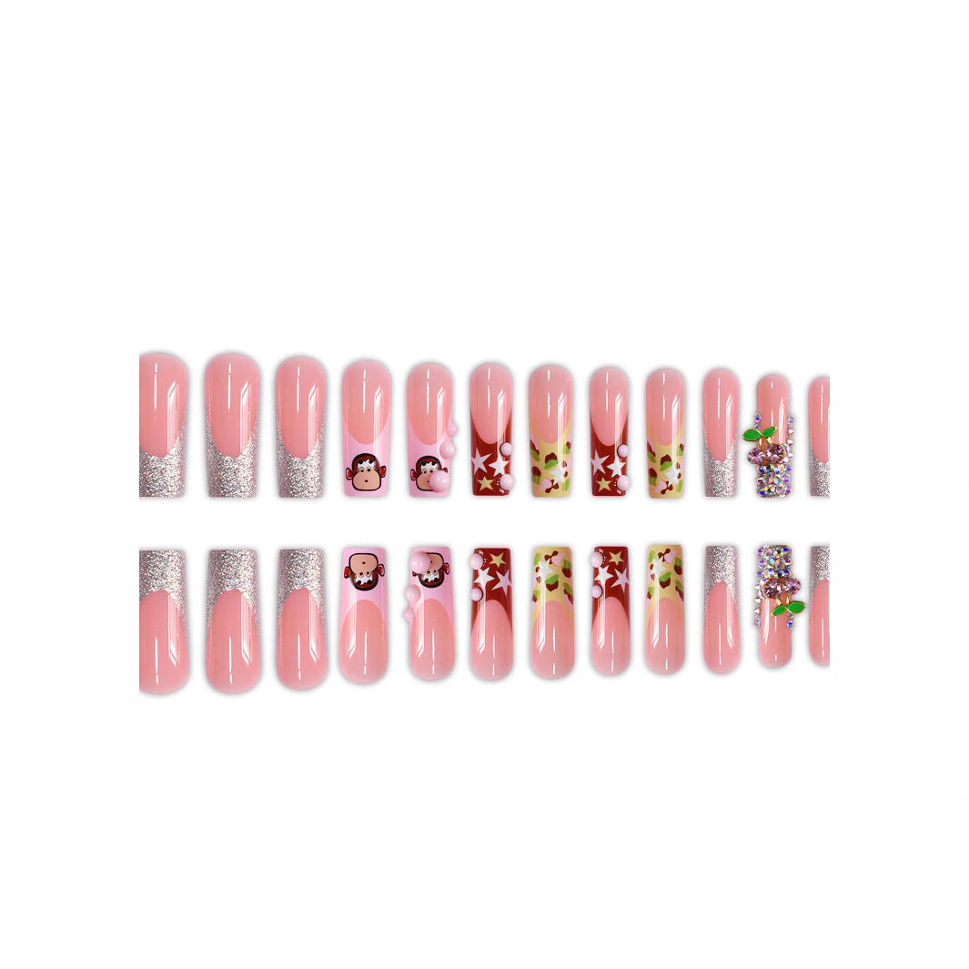 Artistic Cartoon-Themed Press-On Nails Stornfield