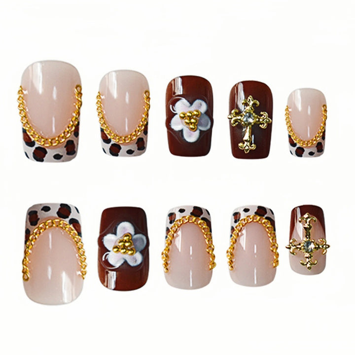 Floral Embellished Nail Art Extensions Stornfield