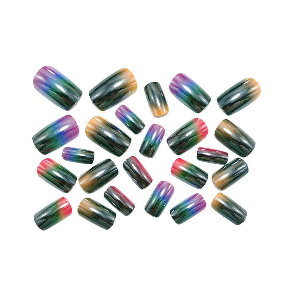 Spectacular Art Nails in Rainbow Design Stornfield