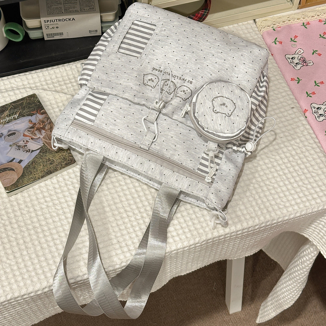 Multi-Pocket Star-Patterned Backpack Stornfield