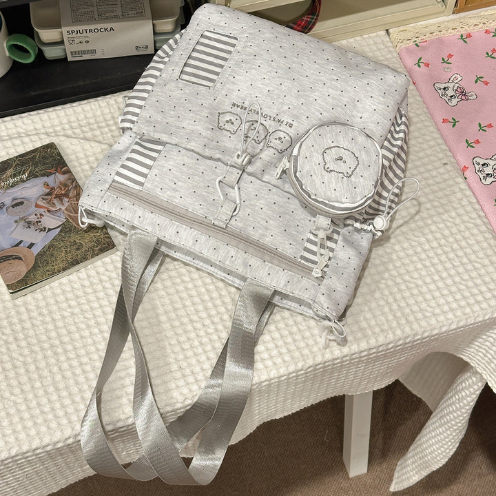 Multi-Pocket Star-Patterned Backpack Stornfield