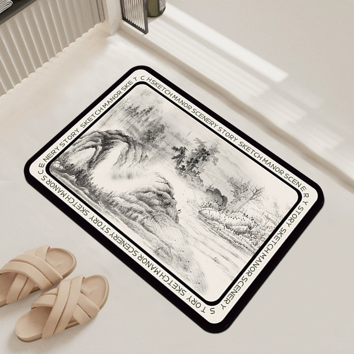 Artistic Landscape Design Area Mat