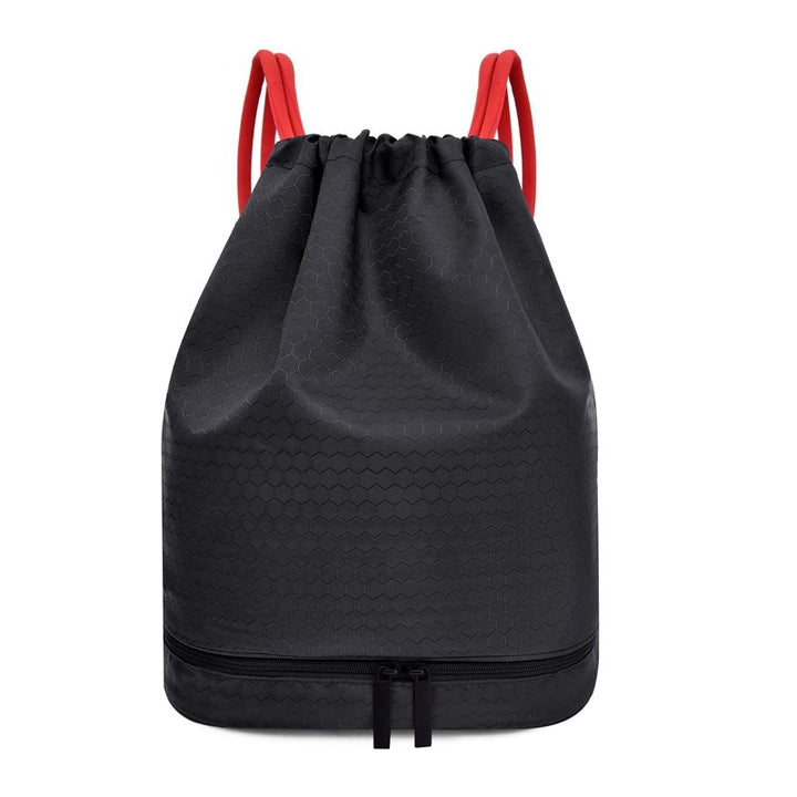Lightweight Hexagonal Pattern Drawstring Backpack Stornfield