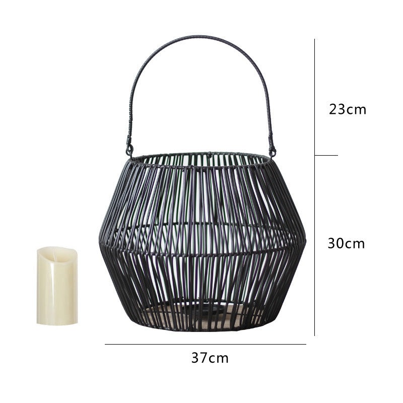 Decorative basket with handle Stornfield