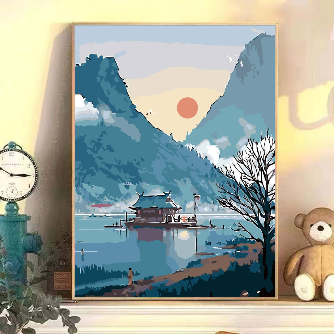 Scenic Landscape Art Canvas Print Stornfield