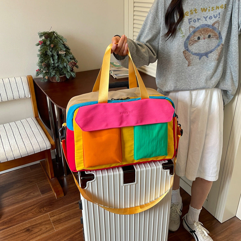 Multi-Compartment Colorful Travel Duffle Bag Stornfield