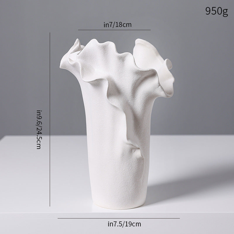 Decorative Sculptural Black Ceramic Vase Stornfeild