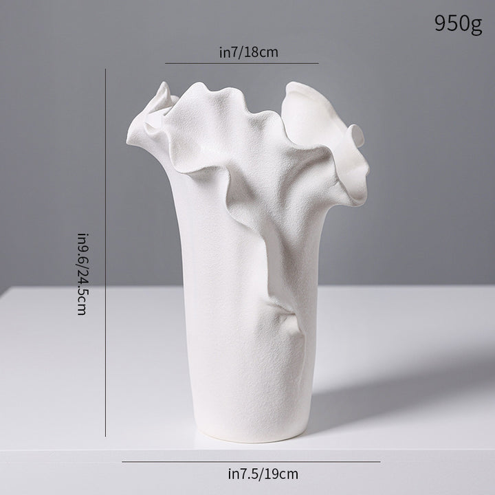 Decorative Sculptural Black Ceramic Vase Stornfeild
