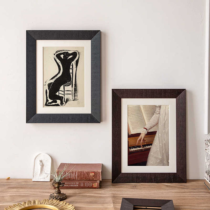 Artistic Coffee-Themed Picture Frame