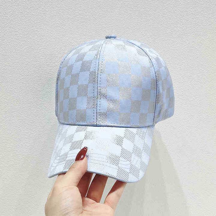 Women's Stylish Checkered Pattern Baseball Cap Stornfield