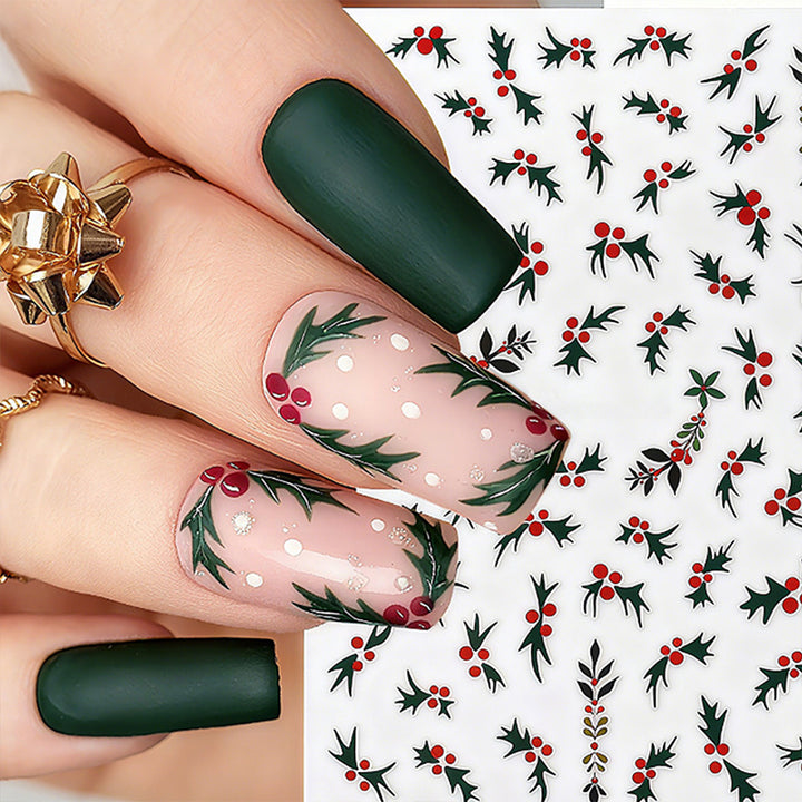 Artful Nail Tips with Botanical Motifs Stornfield