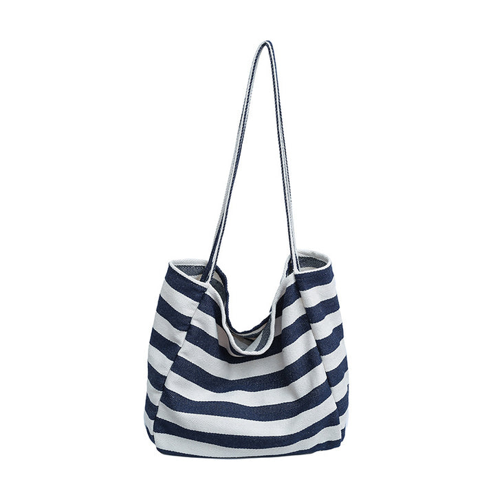 Casual Chic Striped Tote Bag