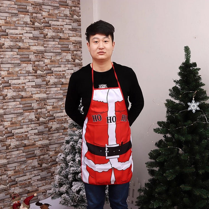 Christmas-Themed Chef Apron